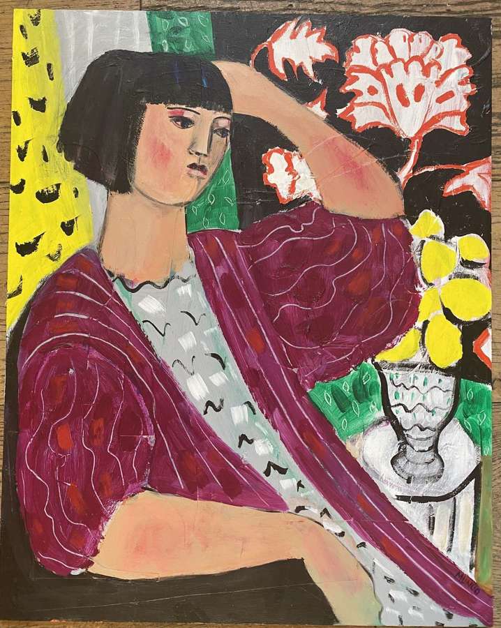 Magenta Kimono - Naomi Munuo