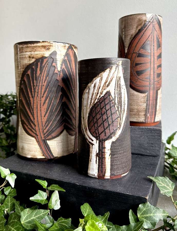 Trio Ceramic Vases - Briglin Pottery