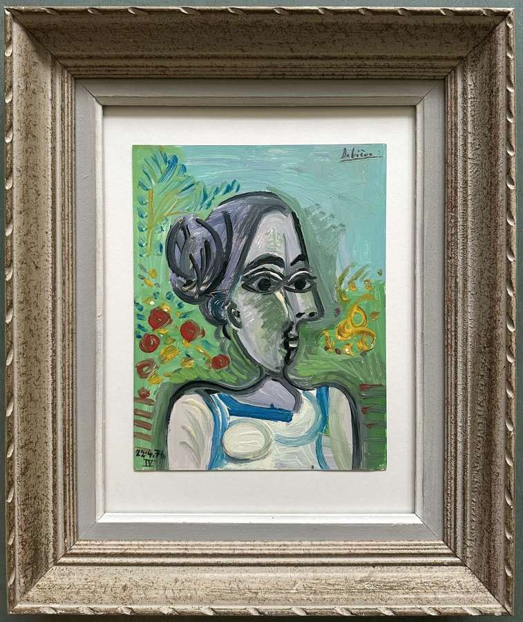 Femme au Jardin- Raymond Debi&egrave;ve