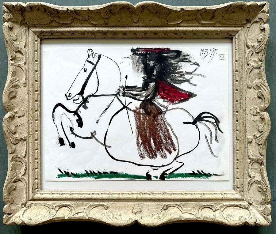 Jaqueline en amazone - after Pablo Picasso