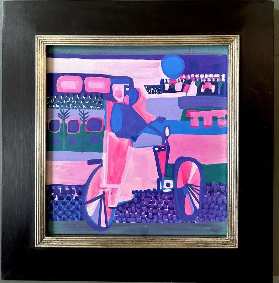 Le Cycliste de Campagne - 20th century Belgian School