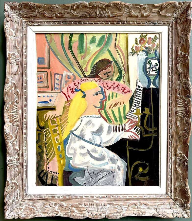 'Au Piano' - Raymond Debi&egrave;ve