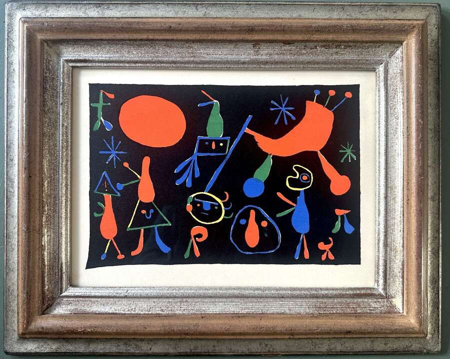Personages sur Fond Noir- After Joan Mir&oacute;